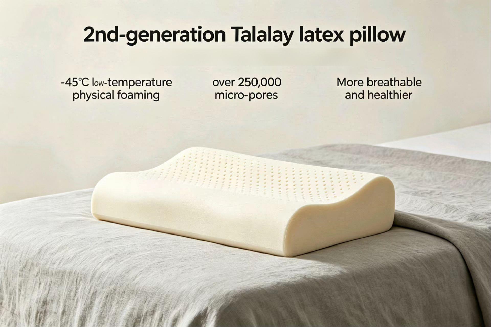 2nd‑generation Talalay latex pillow
