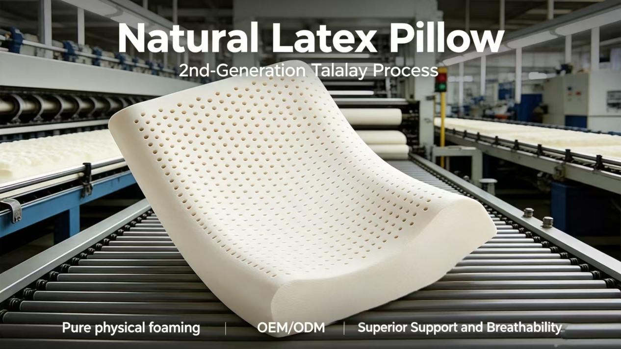Natural Latex Pillow 2nd‑Generation Talalay Process factory